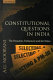 Constitutional questions in India : the president, parliament and the states /