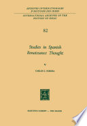 Studies in Spanish Renaissance Thought /