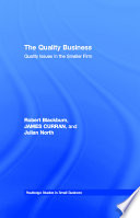 The quality business : quality issues and smaller firms /