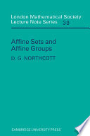 Affine sets and affine groups /