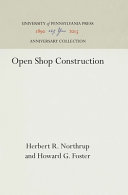 Open shop construction /