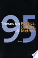 95 theses on politics, culture, and method /