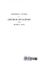 Historical studies of church-building in the Middle Ages: Venice, Siena, Florence.