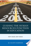 Guiding the human resources function in education : new issues, new needs /