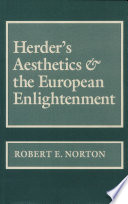 Herder's aesthetics and the European Enlightenment /