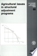 Agricultural issues in structural adjustment programs : report /