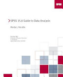 SPSS 15.0 guide to data analysis /