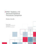 SPSS statistics 17.0 : advanced statistical procedures companion /