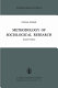 Methodology of sociological research : general problems /