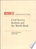 Civil service reform and the World Bank /