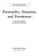 Personality situation, and persistence : a study with emphasis on achievement motivation /