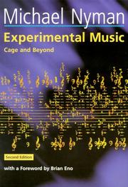 Experimental music : Cage and beyond /