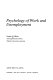 Psychology of work and unemployment /