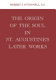 The origin of the soul in St. Augustine's later works /