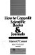 How to copyedit scientific books & journals /
