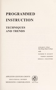 Programmed instruction; techniques and trends /