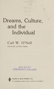 Dreams, culture, and the individual /