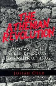 The Athenian revolution : essays on ancient Greek democracy and political theory /