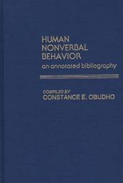 Human nonverbal behavior : an annotated bibliography /