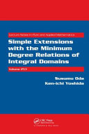 Simple Extensions with the Minimum Degree Relations of Integral Domains.