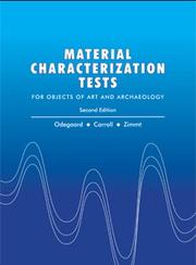 Materials characterization tests for objects of art and archaeology /