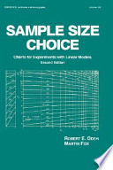 Sample size choice : charts for experiments with linear models /