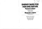 Energy basis for man and nature /