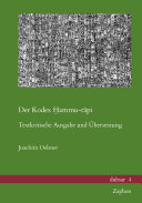 Der Kodex Hammu-rapi : Textkritische Ausgabe und Ubersetzung.