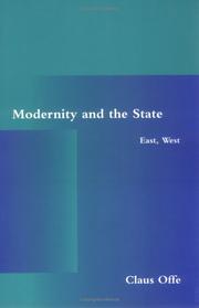 Modernity and the state : East, West /
