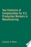 Two Centuries of Compensation for U.S. Production Workers in Manufacturing /