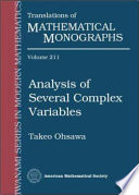 Analysis of several complex variables /