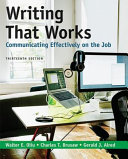 Writing that works : communicating effectively on the job /