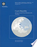 Czech Republic : intergovernmental fiscal relations in the transition /