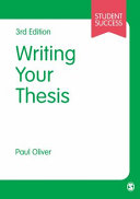 Writing your thesis /