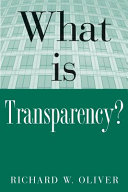 What is transparency? /
