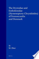 The Dryinidae and Embolemidae (Hymenoptera:Chrysidoidea) of Fennoscandia and Denmark /