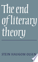 The end of literary theory /