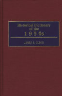 Historical dictionary of the 1950s /
