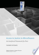 Access to justice in microfinance : an analytical framework for Peru /