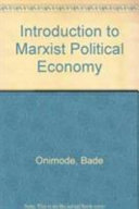An introduction to Marxist political economy /