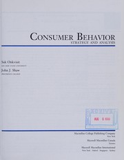 Consumer behavior : strategy and analysis /