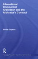 International commercial arbitration and the arbitrator's contract /