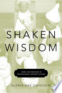 Shaken wisdom : irony and meaning in postcolonial African fiction /