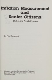 Inflation measurement and senior citizens : challenging private pensions /