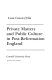 Private matters and public culture in post-Reformation England /