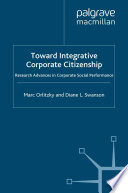Toward Integrative Corporate Citizenship : Research Advances in Corporate Social Performance /