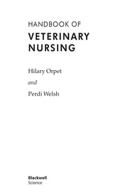 Handbook of veterinary nursing /