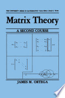 Matrix theory : a second course /