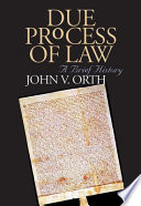 Due process of law : a brief history /