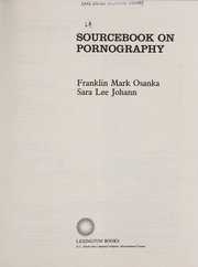 Sourcebook on pornography /